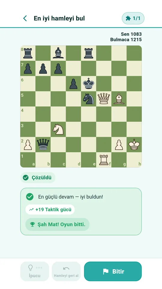 Açıklamasıyla çözülmüş bir bulmaca